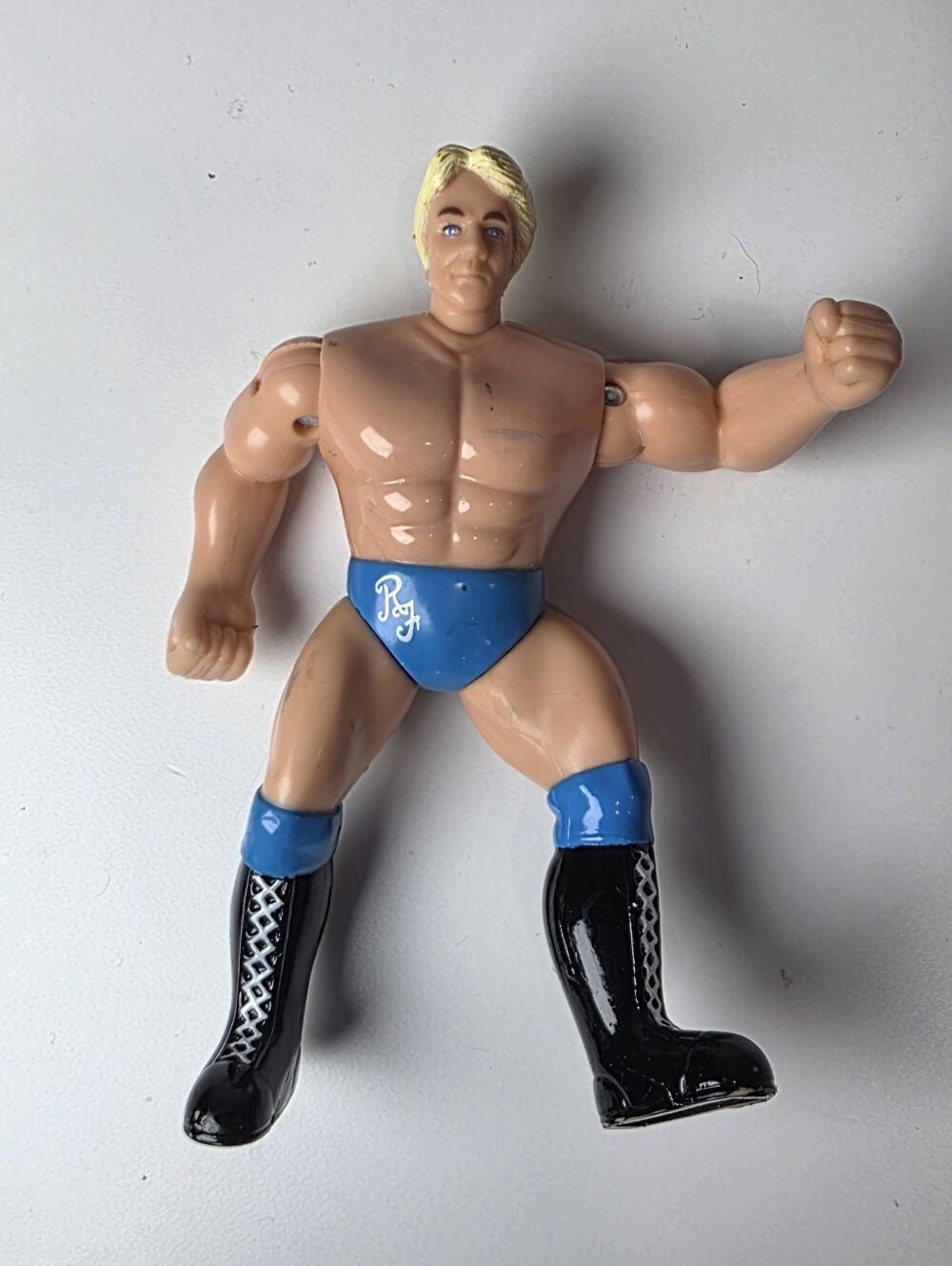 1998 THE NATURE BOY RIC FLAIR WCW Wrestling OSFT 6" Action Figure Blue Trunks